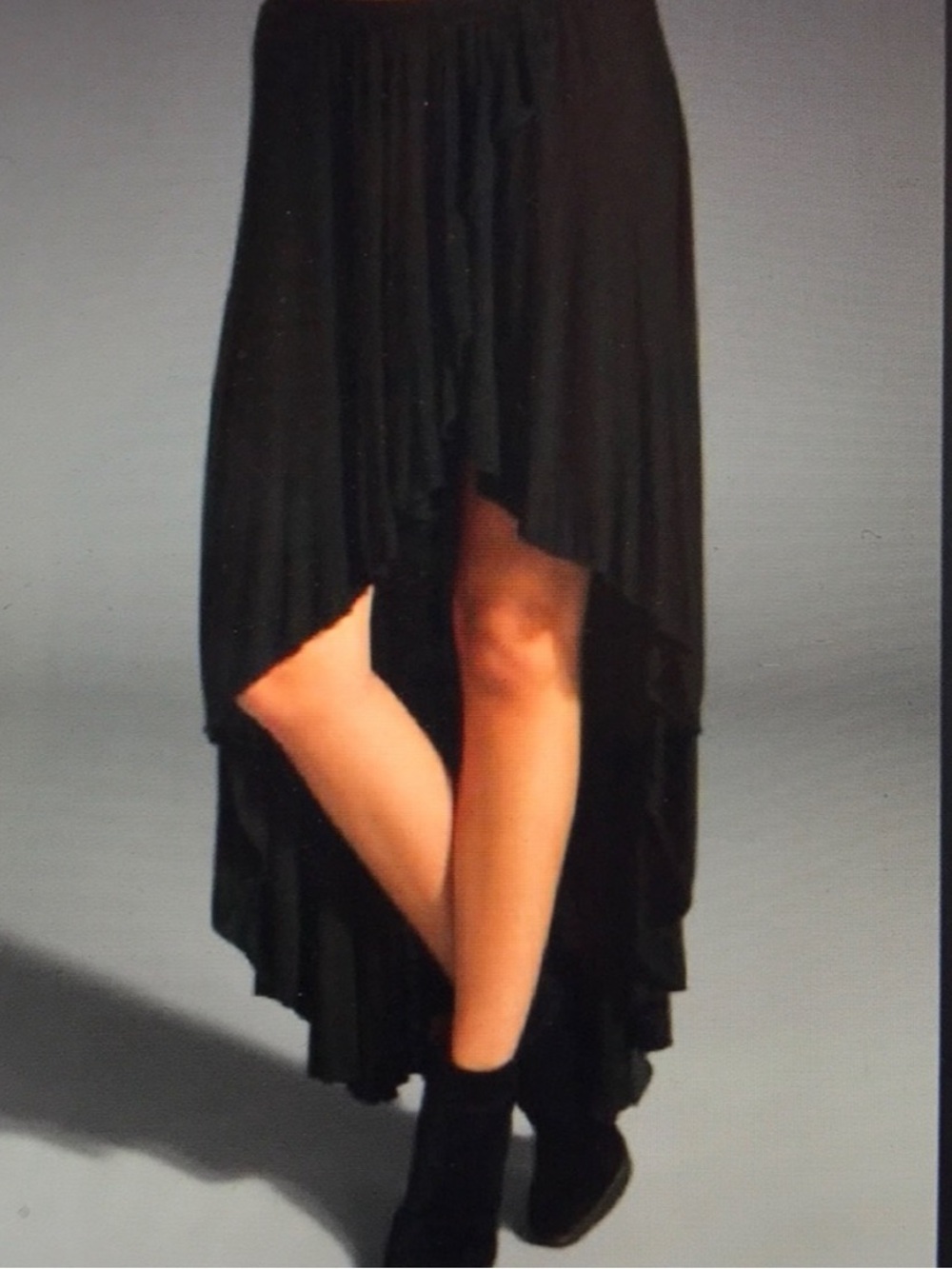 Brandy Melville Charcoal Gray Mullet Skirt
